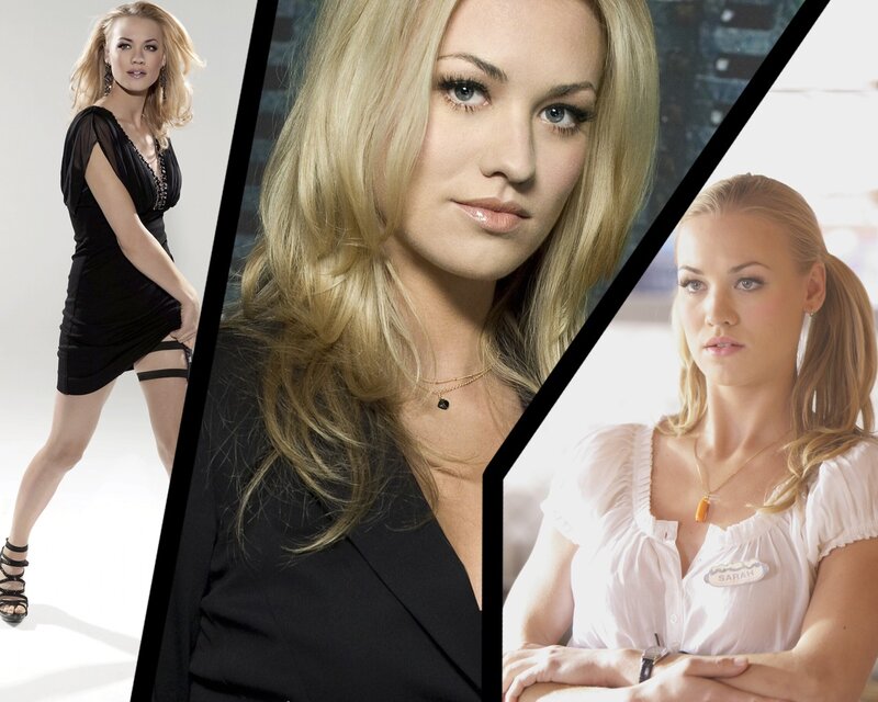 Actress in three different looks