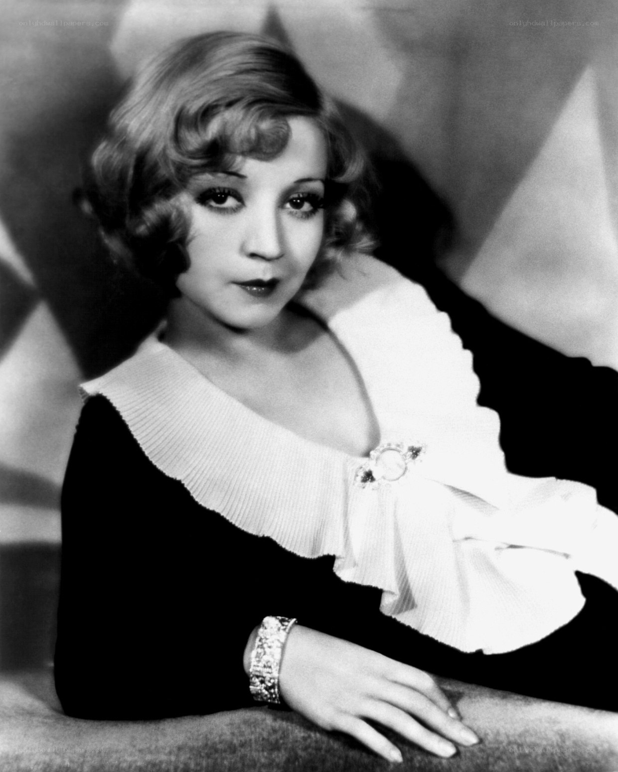 Actress in vintage portrait