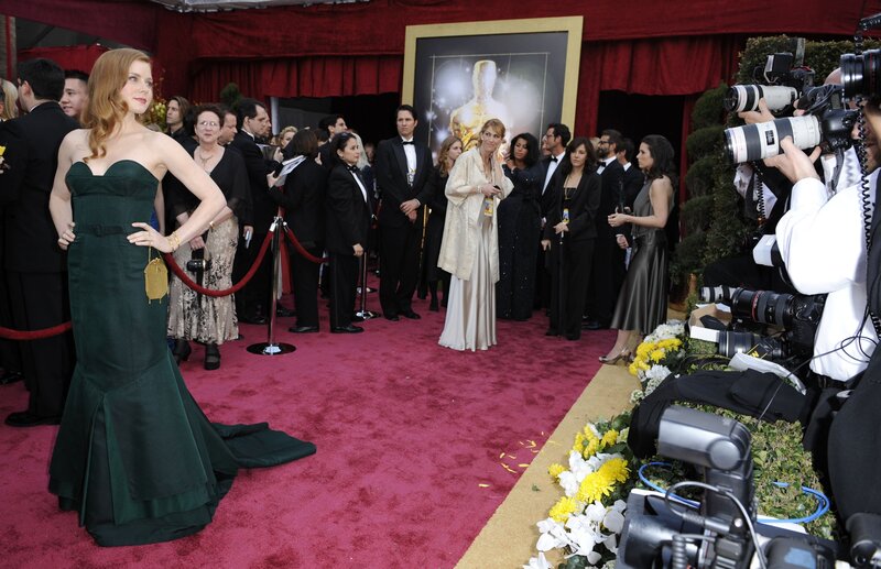 Actress on red carpet at awards