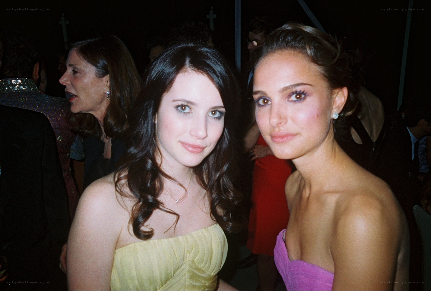 Actresses at a formal event