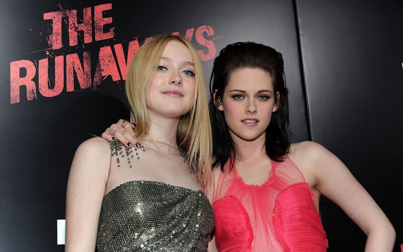 Actresses at movie premiere
