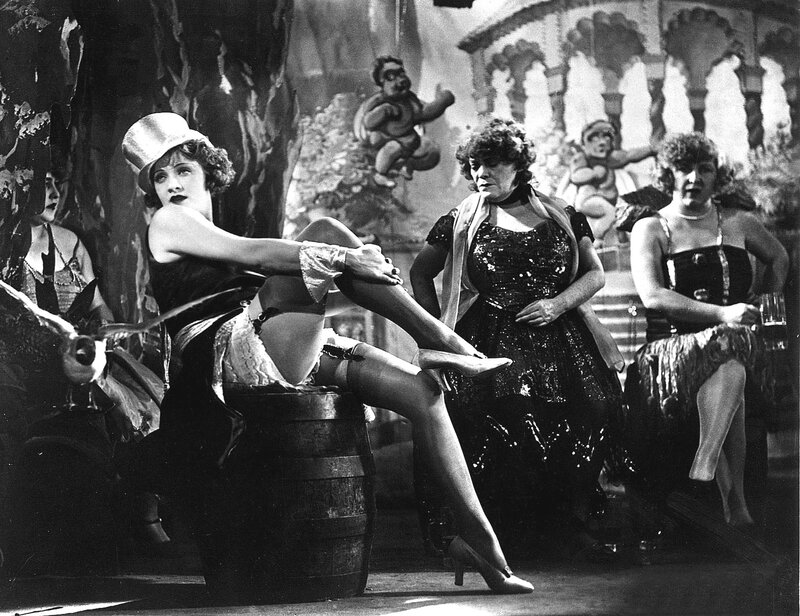 Actresses in a theatrical scene
