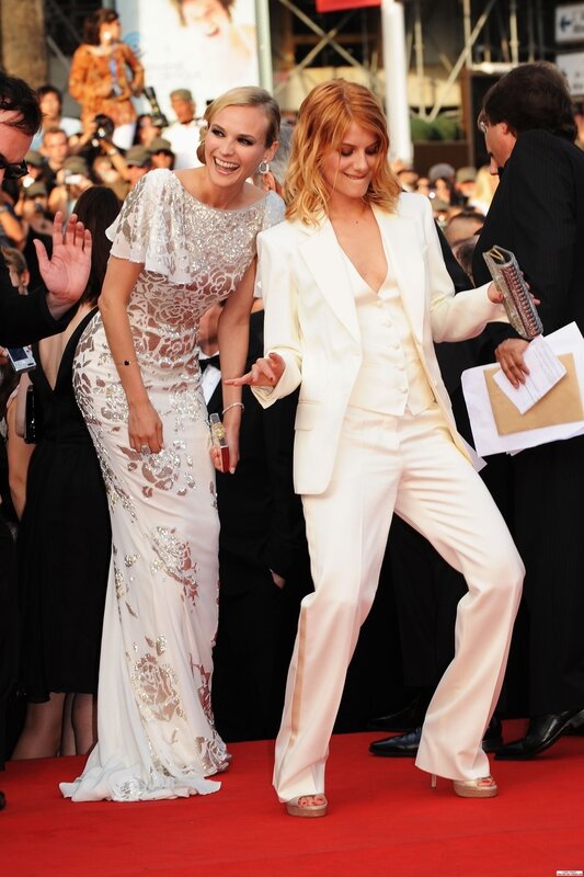 Actresses on red carpet