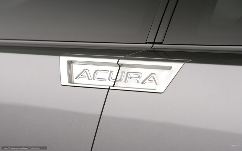 Acura car emblem close-up