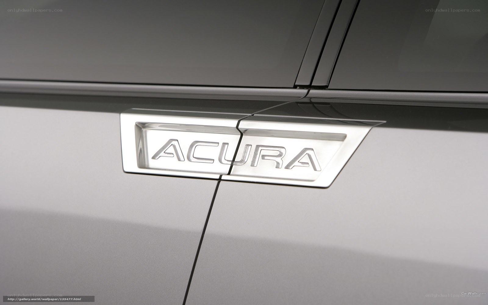 Acura car emblem close-up