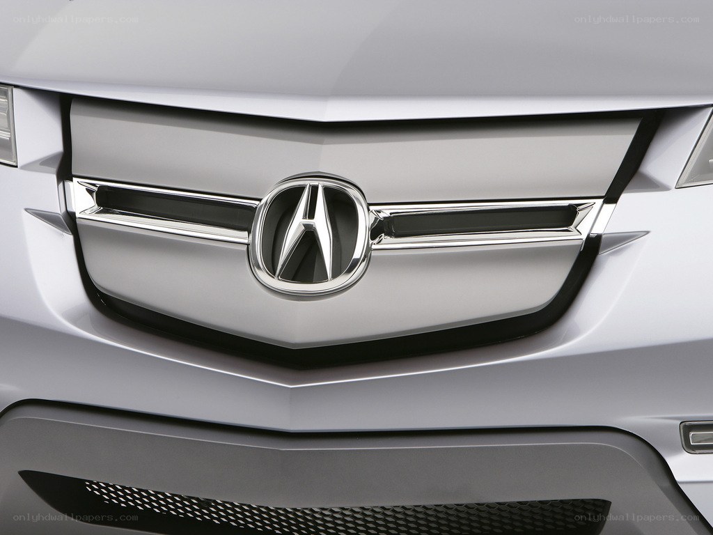 Acura car grille close-up