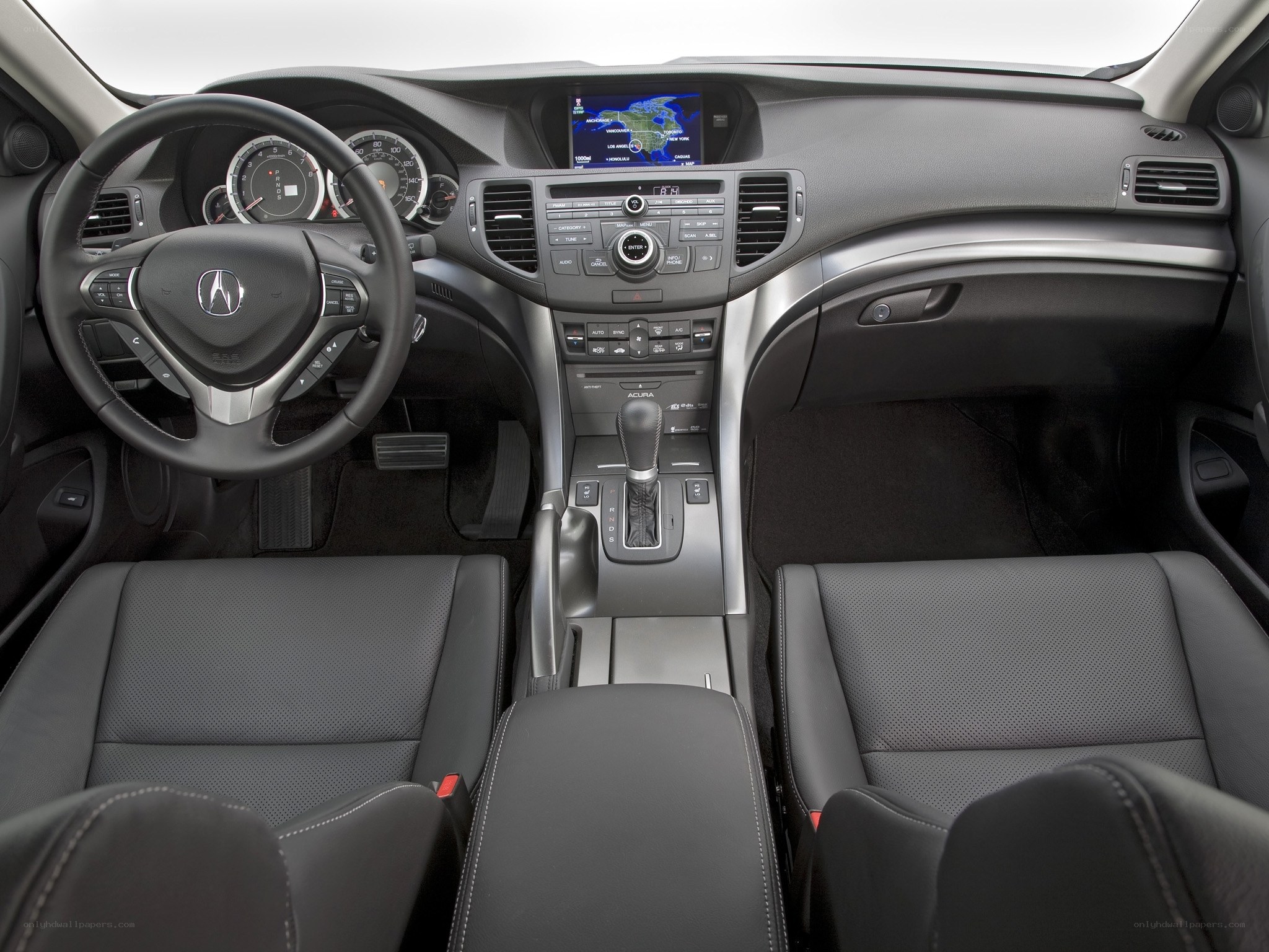 Acura car interior dashboard