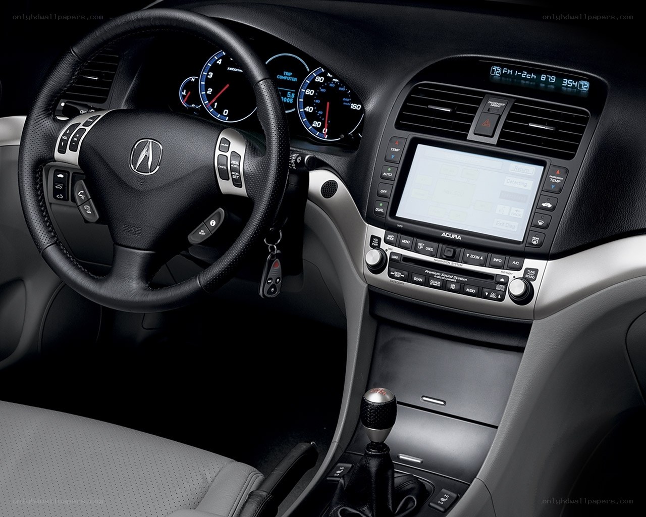 Acura car interior dashboard