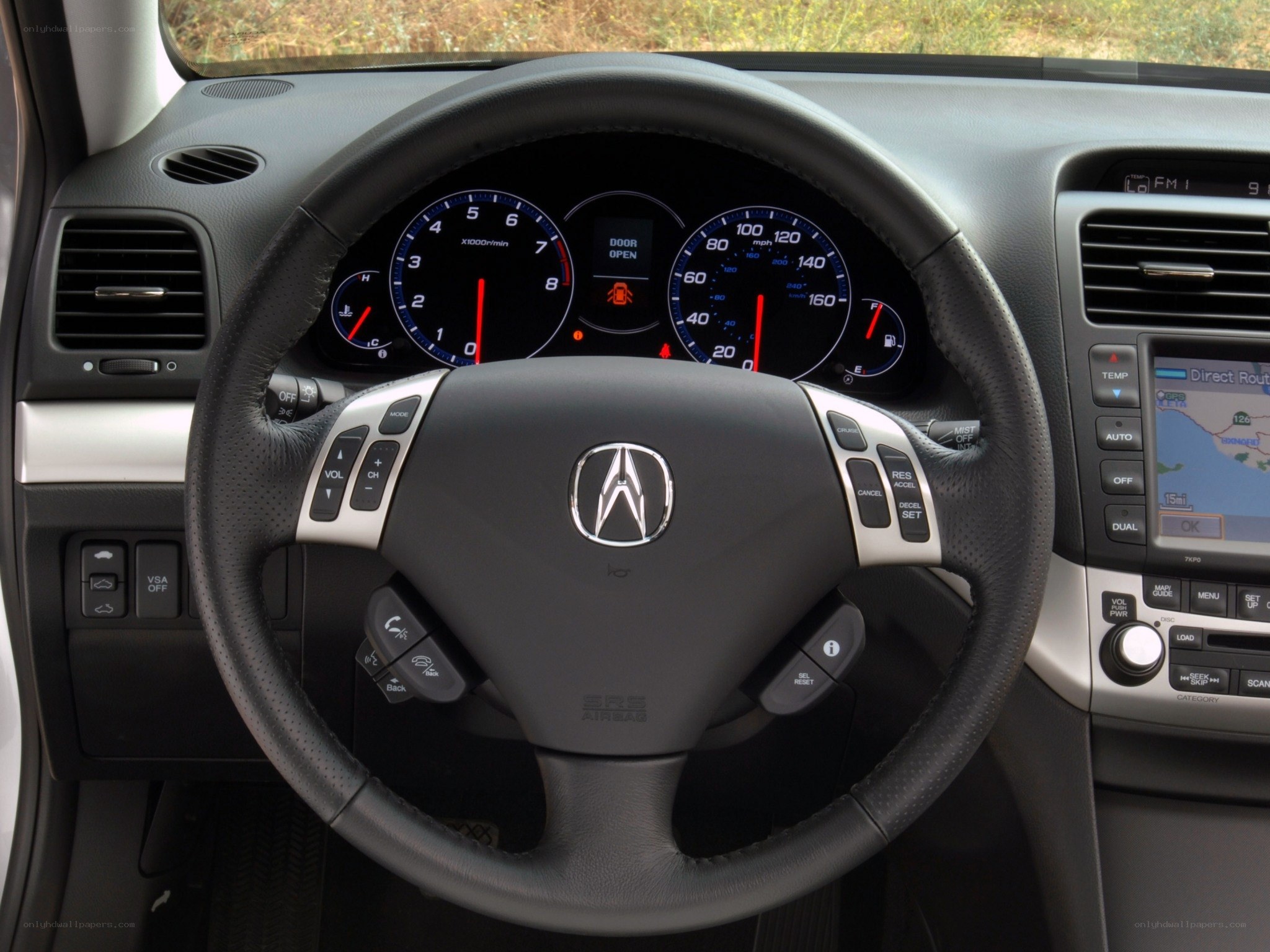 Acura car interior dashboard