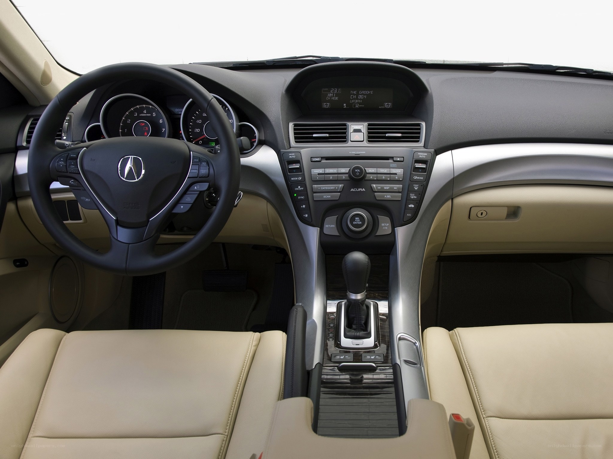 Acura car interior dashboard