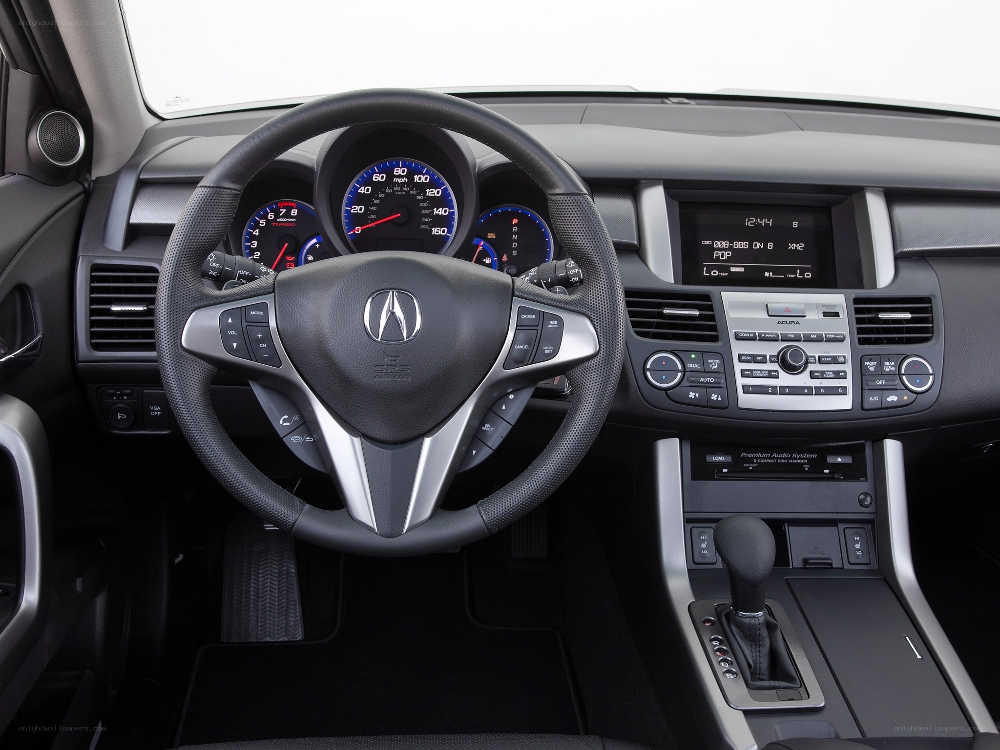 Acura car interior dashboard