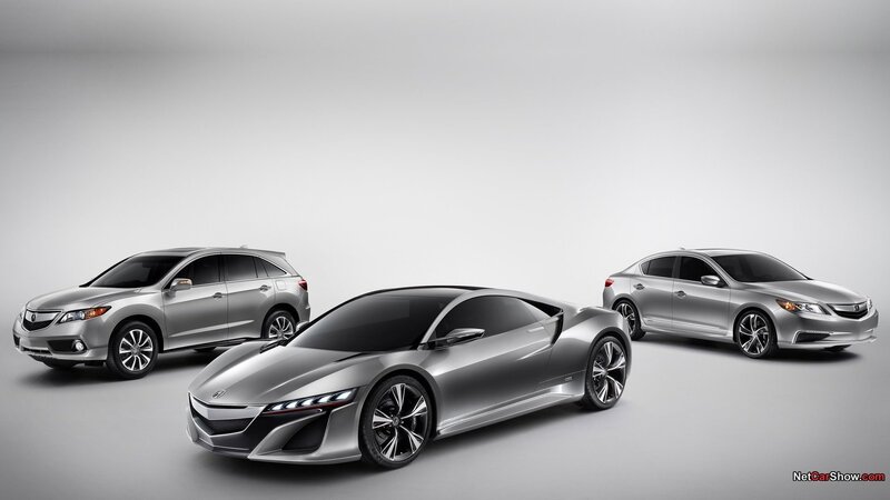 Acura concept and production cars