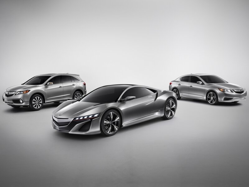 Acura concept and production cars