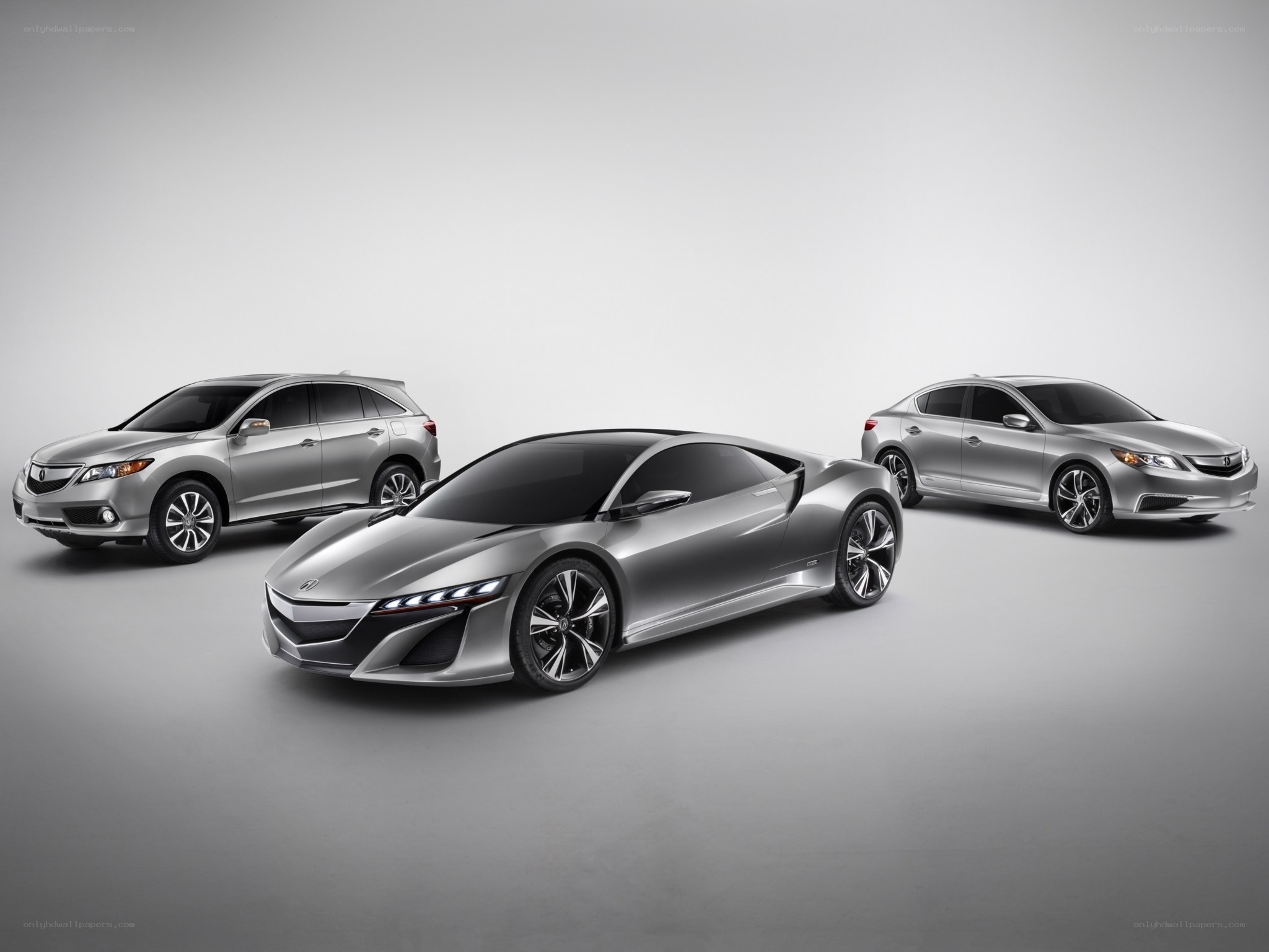 Acura concept and production cars