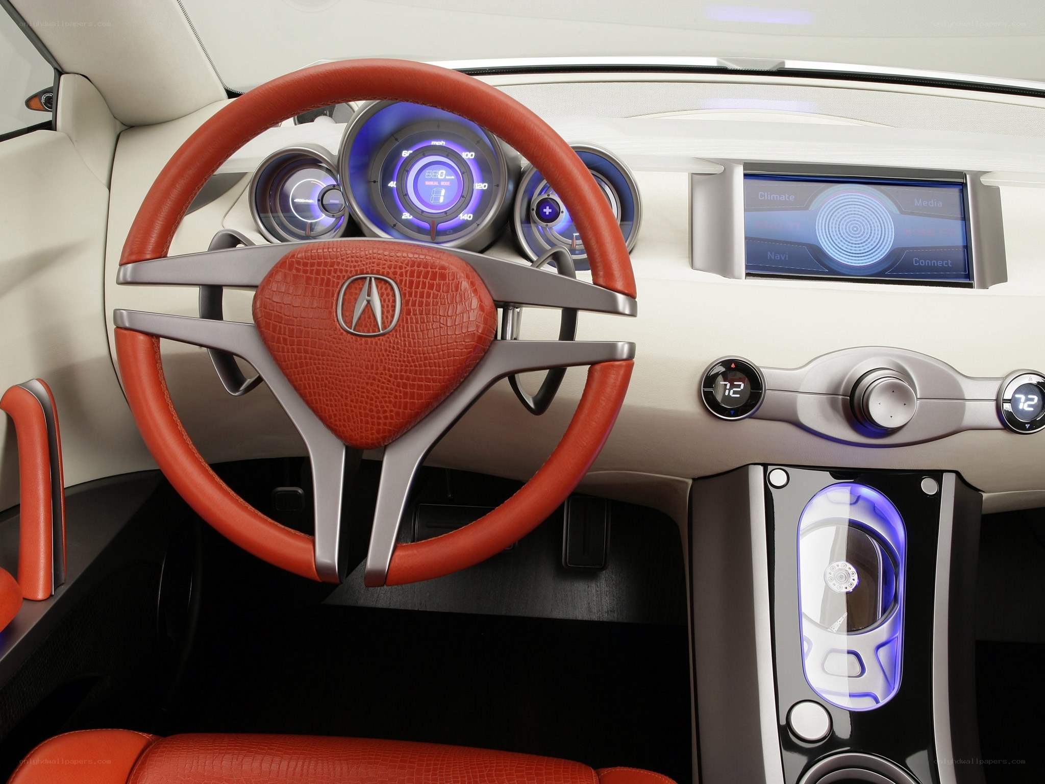 Acura concept car interior
