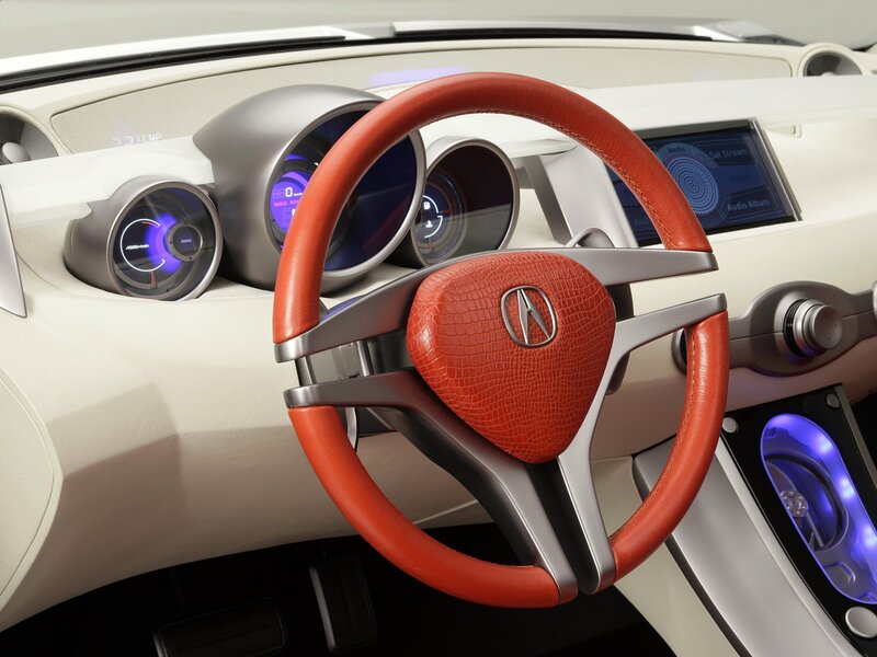 Acura Concept Car Interior — Red, Modern