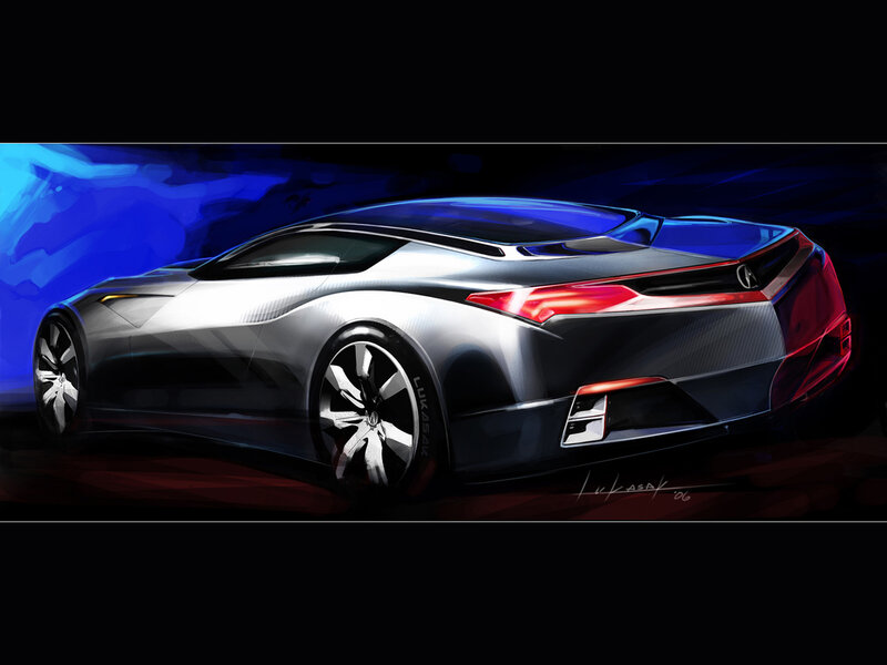 Acura concept car sketch