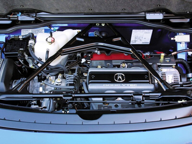 Acura engine bay view