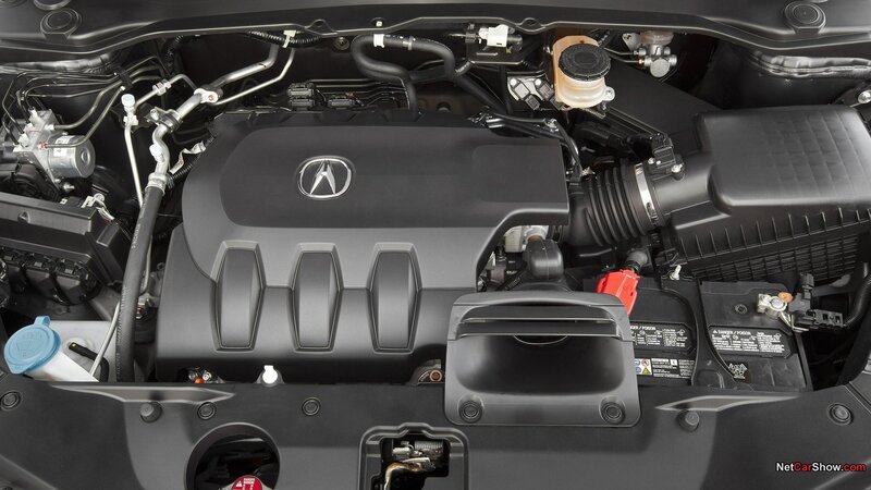 Acura engine bay view