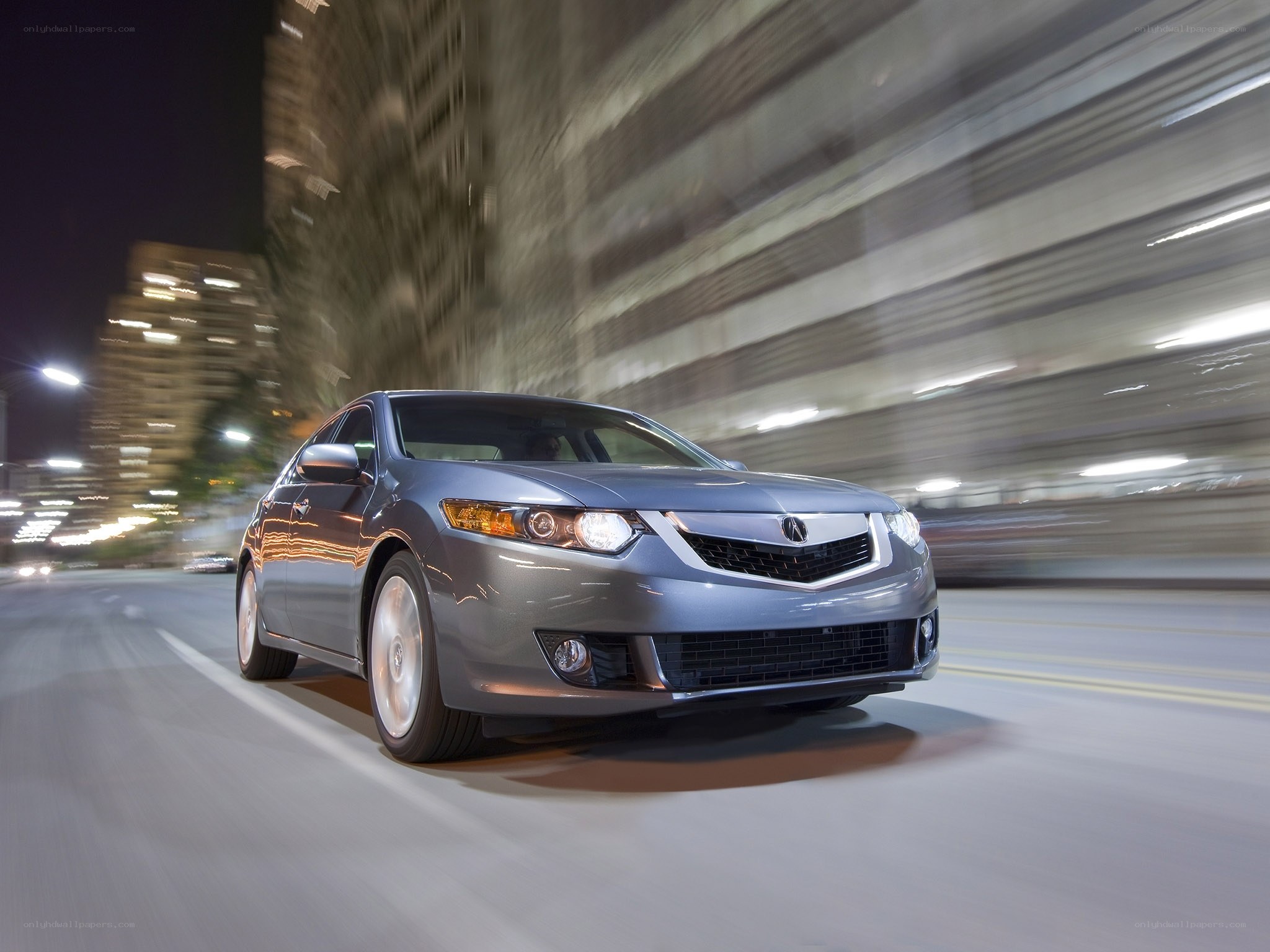 Acura ILX driving at night