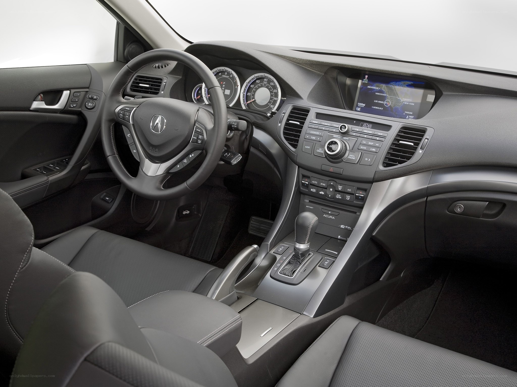 Acura interior dashboard view