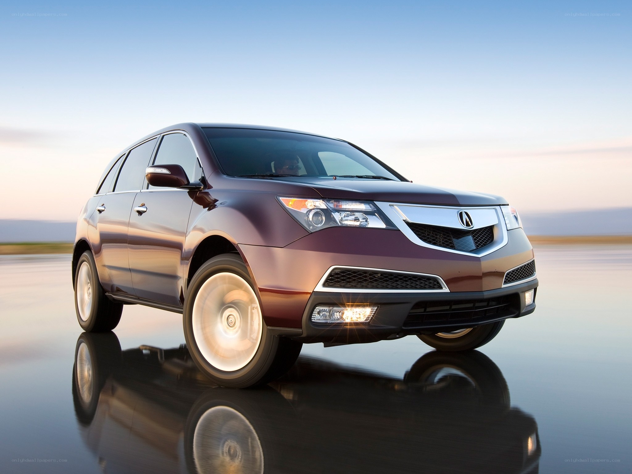 Acura MDX on reflective surface