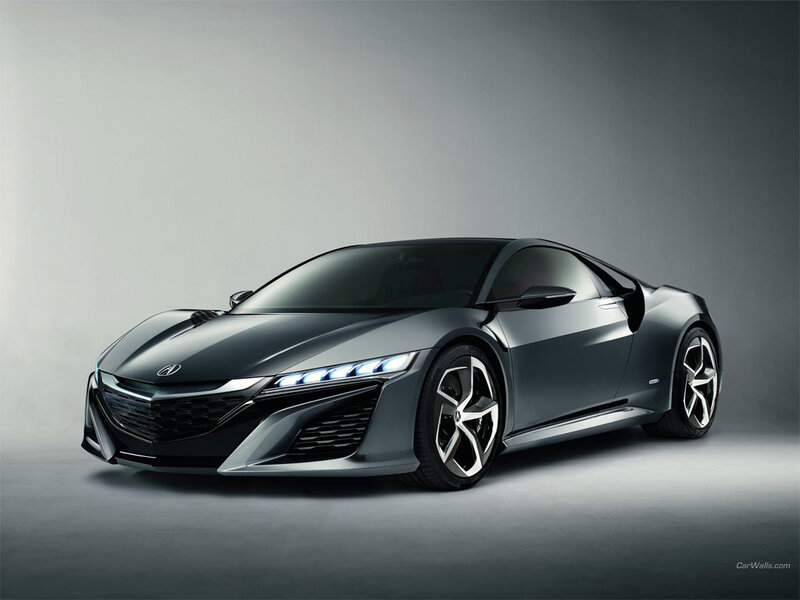Acura NSX Concept Car — Gray, Dramatic, Photograph