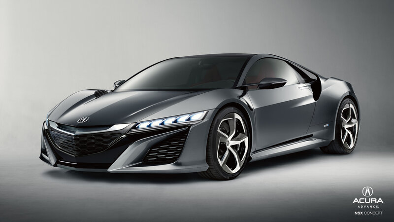 Acura NSX Concept Car — Gray, Dramatic