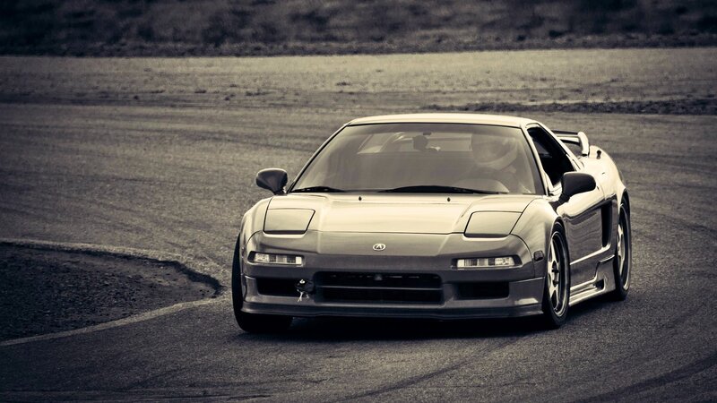 Acura NSX on a racetrack