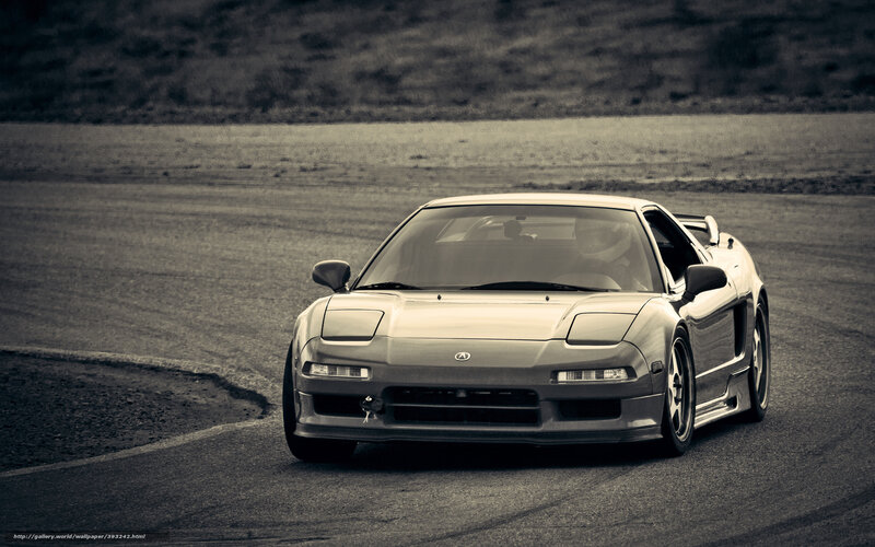 Acura NSX on a racetrack