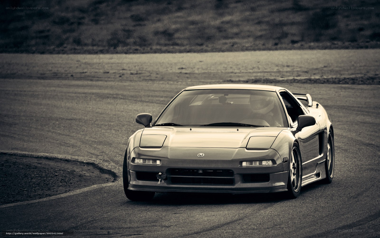 Acura NSX on a racetrack