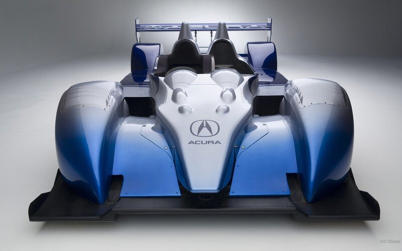 Acura race car front view