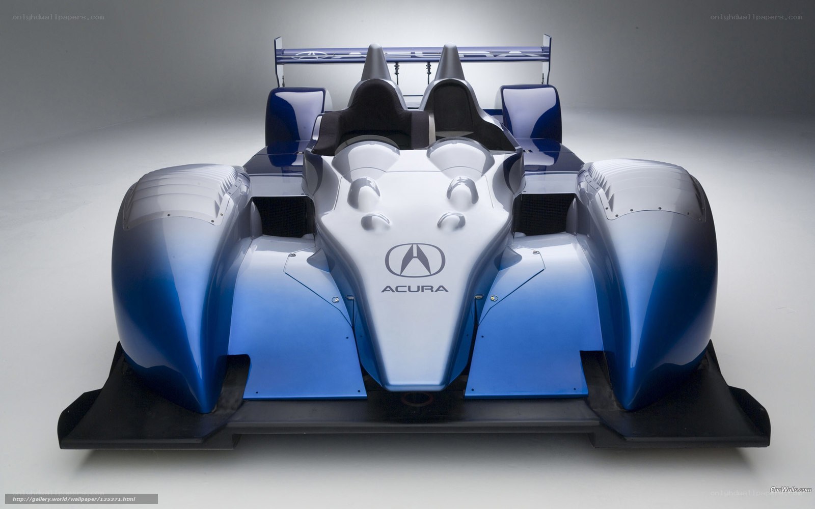 Acura race car front view