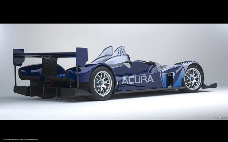 Acura race car side profile