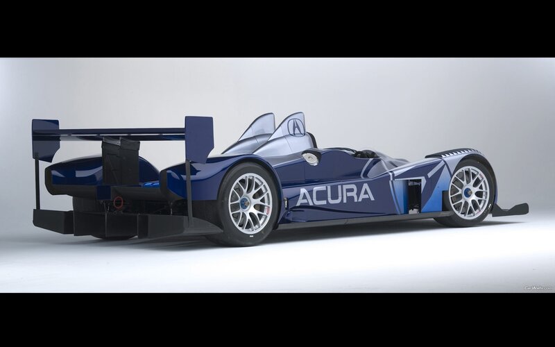 Acura race car side view