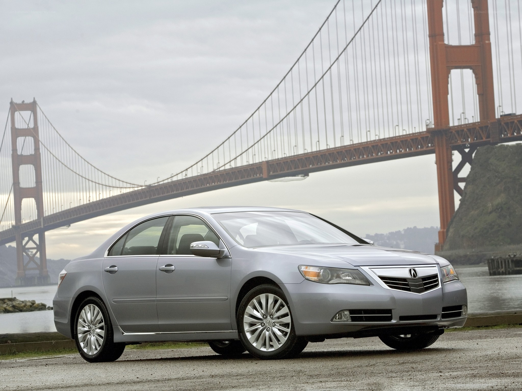 Acura RL by Golden Gate Bridge