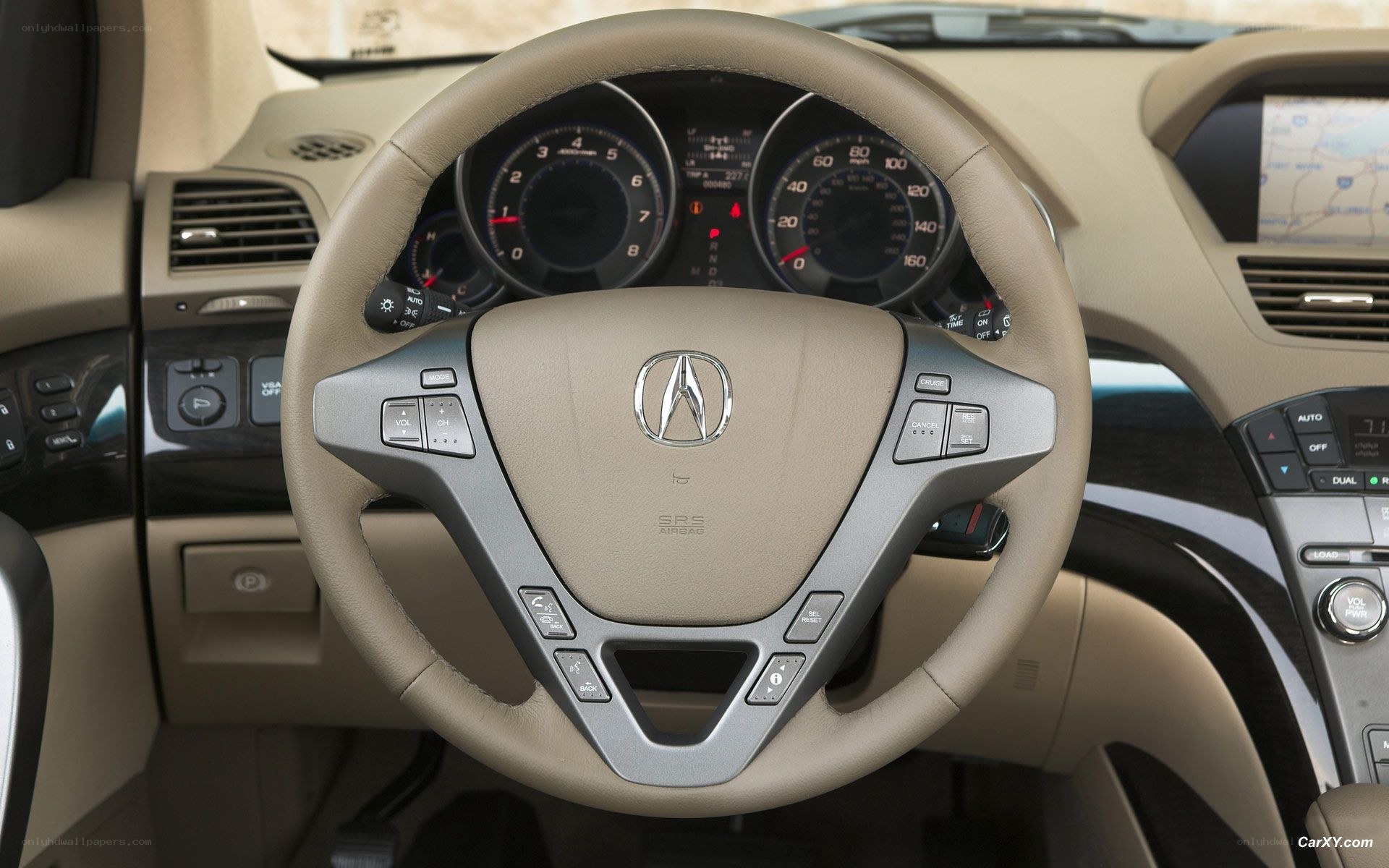 Acura steering wheel interior