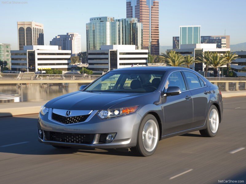 Acura TL driving in city