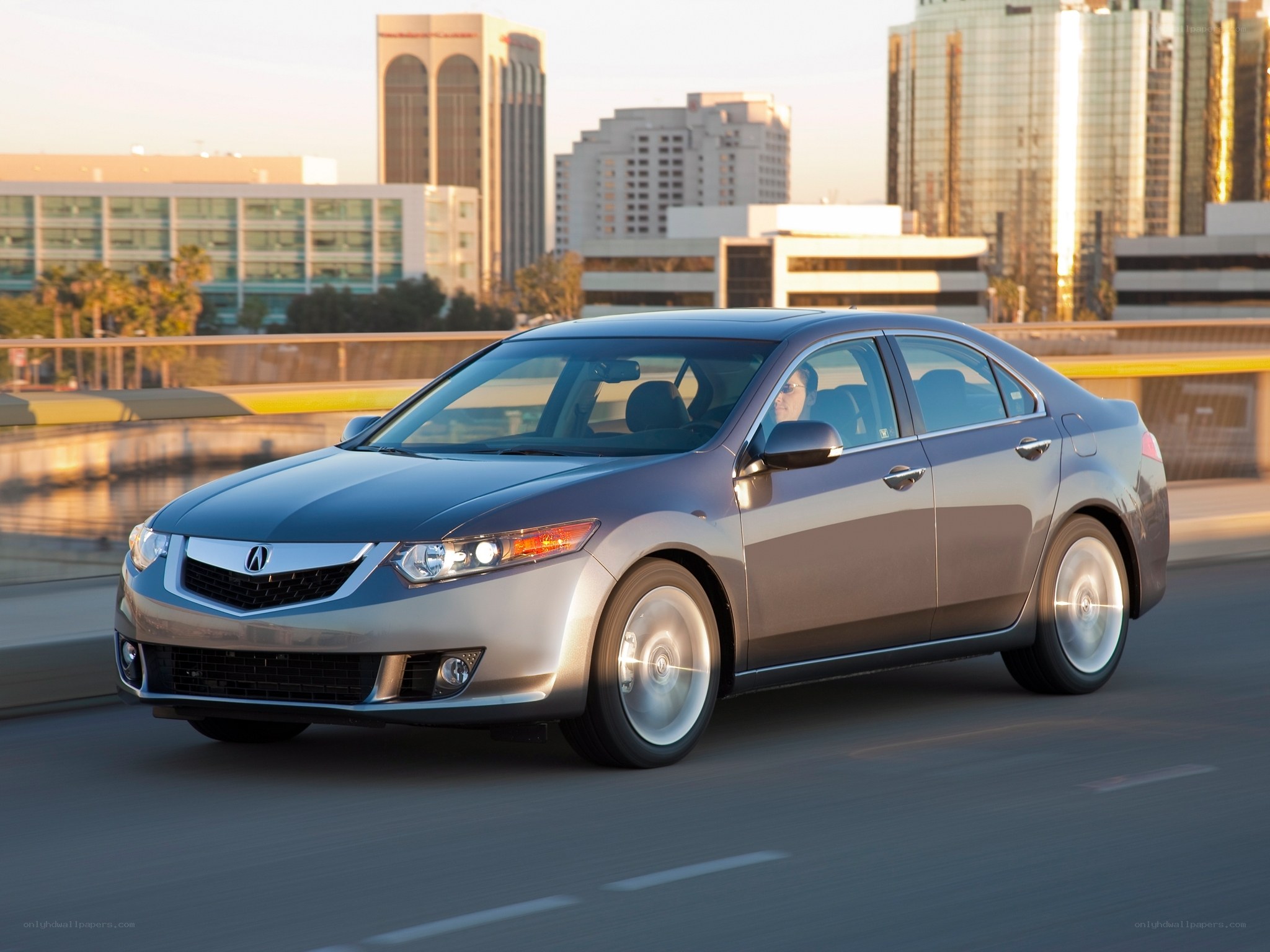 Acura TL in city traffic