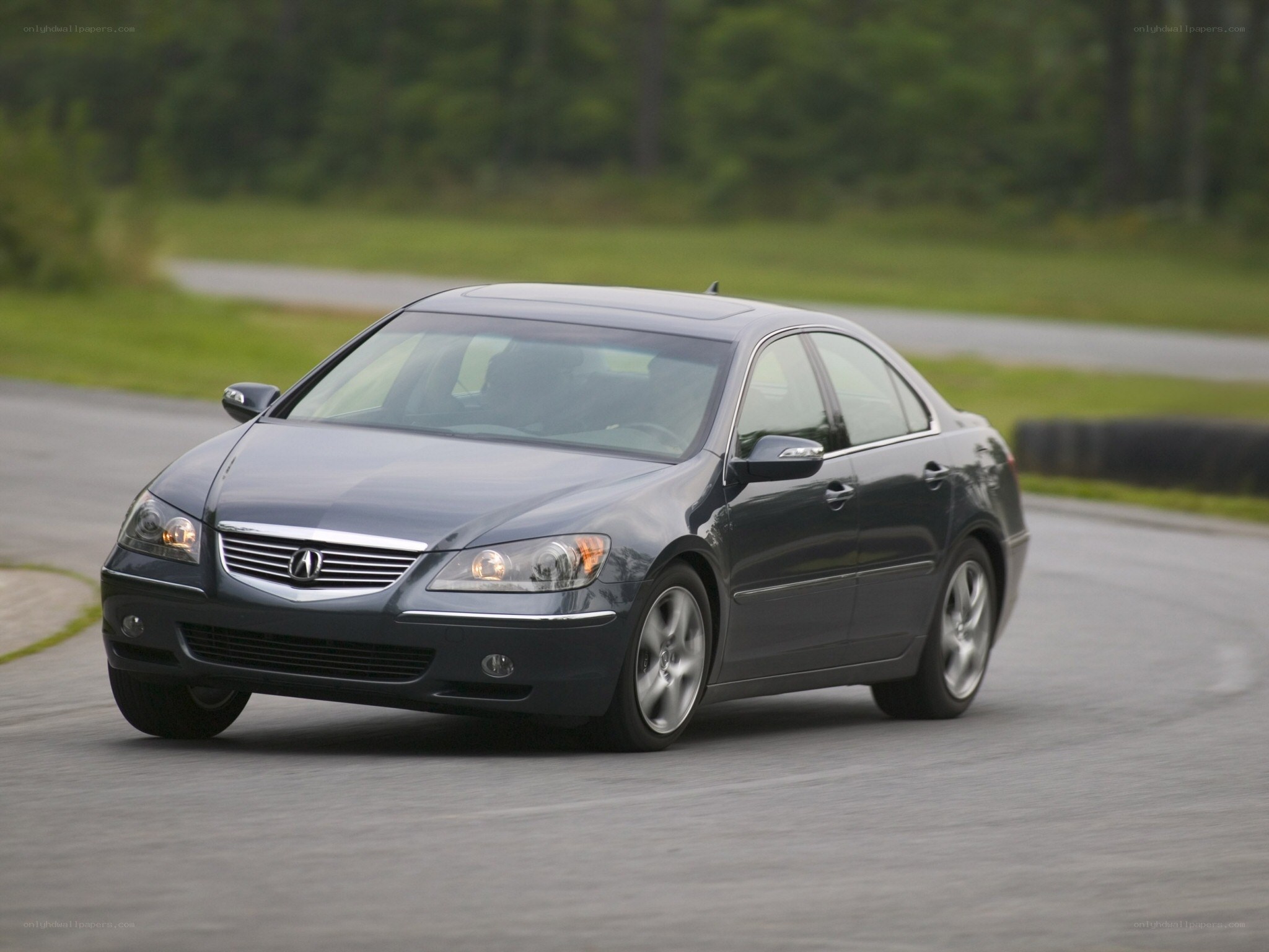 Acura TL in motion on track