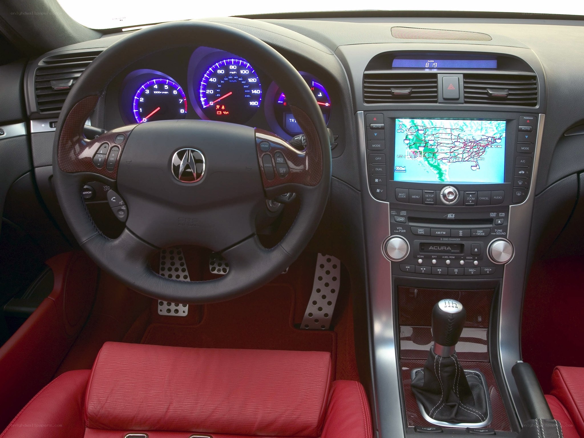 Acura TL interior dashboard