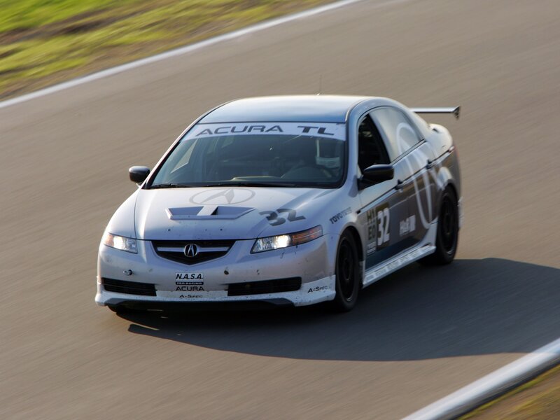 Acura TL race car on track