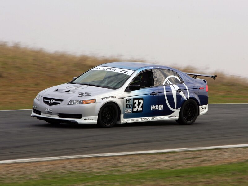 Acura TL race car on track
