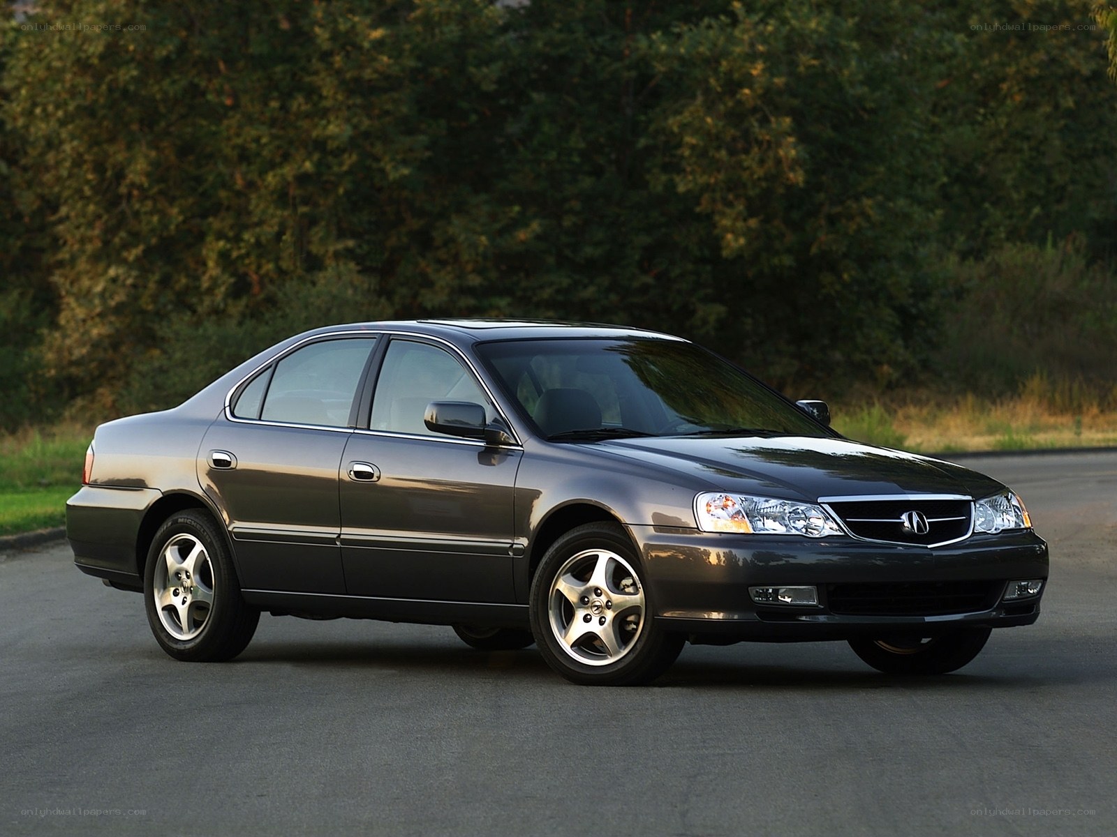 Acura TL sedan on road