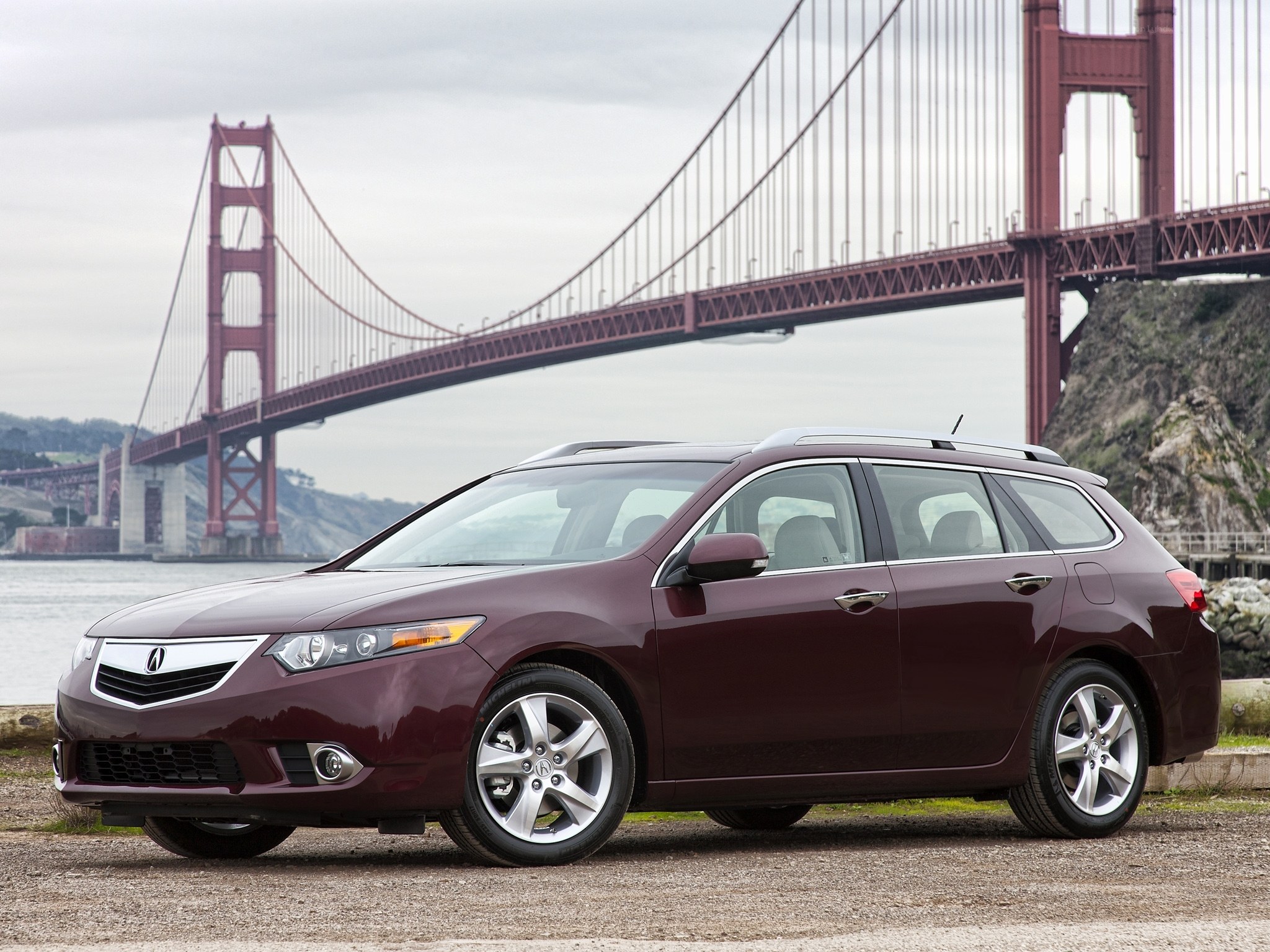 Acura TSX Sport Wagon by Golden Gate Bridge