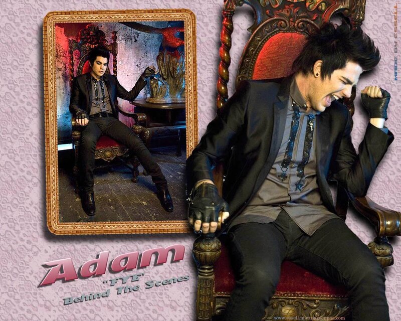 Adam Lambert behind the scenes