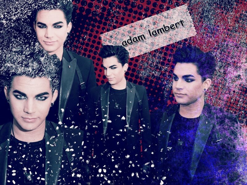 Adam Lambert Collage — Black, Dramatic