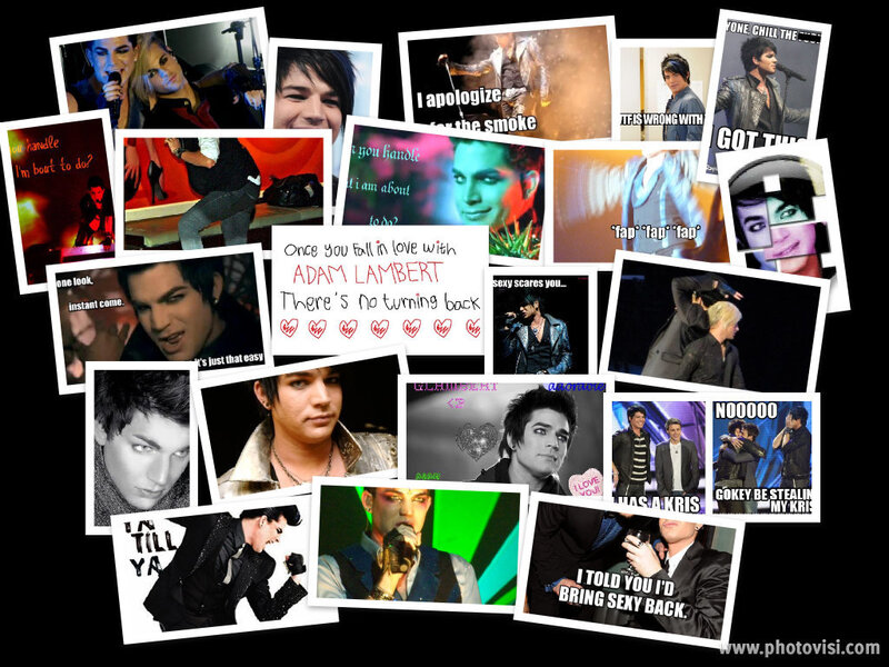 Adam Lambert Collage — Black, Energetic