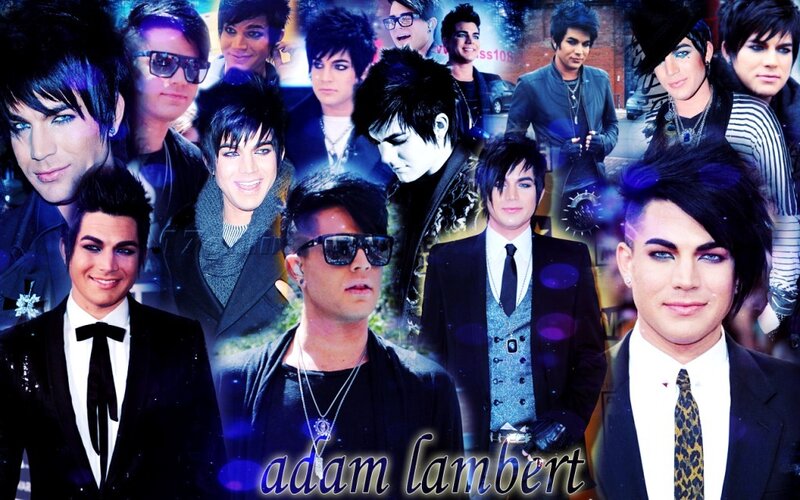 Adam Lambert Collage — Black