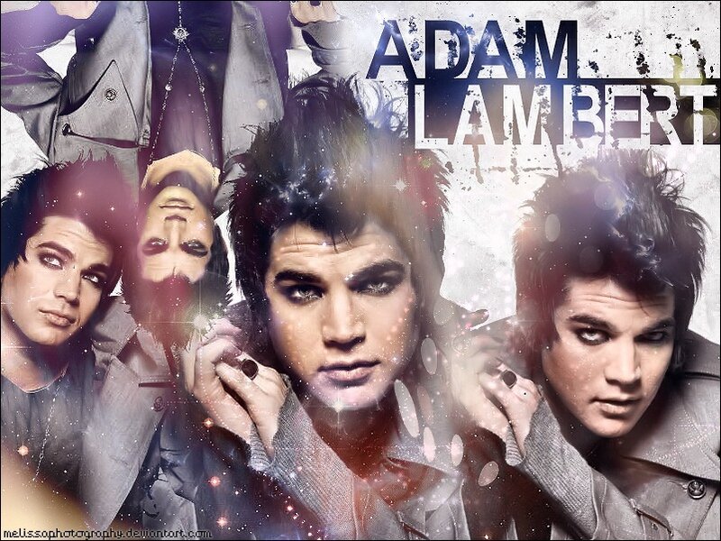 Adam Lambert Collage — Gray